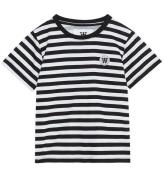 Wood Wood T-shirt - Ola - Black/White RÃ¤nder