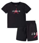 Jordan T-shirt/Sweatshorts - Svart m. Logo