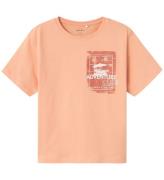 Name It T-shirt - NkmVagno - Papaya Punch/Ã?ventyr