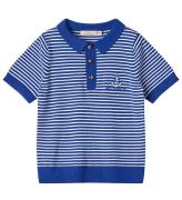 Fliink Polo - Stickad - Anchor - Mazerine Blue m. Broderi