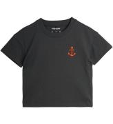 Mini Rodini T-shirt - Anchor Emb - Svart