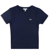 Lacoste T-shirt - Rib - MarinblÃ¥ Blue