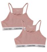 Calvin Klein Topp - 2-pack - Modal/Bomull - Sammetsrosa