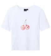 LMTD T-shirt - NlfFerry - Bright White m. Cherry