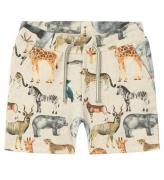 Name It Sweatshorts - NmmJasen - Peyote Melange m. Djur