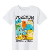 Name It T-shirt - NkmMasir Pokémon -Bright White/Black Text