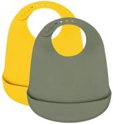 We Might Be Tiny Haklappar - Silikon - 2-pack - Sage/Yellow