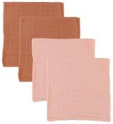 Pippi Muslinfiltar - 4-pack - 65x65 cm - BeslÃ¶jad Rose