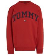 Tommy Hilfiger Sweatshirt - Varsity Broderi - Dark Magma