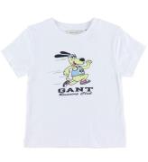 GANT T-shirt - LÃ¶pande hund - Vit