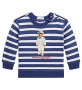 Polo Ralph Lauren Sweatshirt - Marinblå/Vit m. Gosedjur