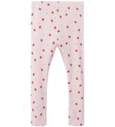 Name It Leggings - Rib - NmfDabua - Parfait Pink m. Jordgubbar