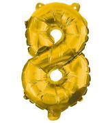 Decorata Party Folieballong - 86cm - Nr 8 - Guld