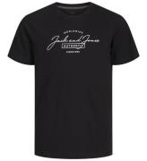 Jack & Jones T-shirt - JjFerris - Black/BIG Tryck