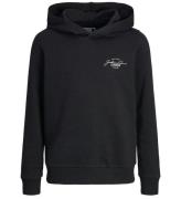 Jack & Jones Hoodie - JjFerris - Black/SAMLL