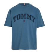 Tommy Hilfiger T-shirt - Varsity Broderi - Egeiska havet Sea