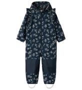 Name It Softshelloverall m. Fleece - NmfAlfa08 - Dark Sapphire/W