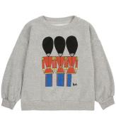 Bobo Choses Sweatshirt - SmÃ¥ Tin Soldater - Light Heather Gre