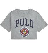 Polo Ralph Lauren T-shirt - Beskuren - GrÃ¥melerad m. Tryck