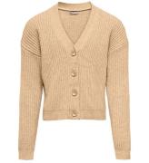 Kids Only Cardigan - Stickad - KogMandy - Beige