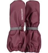 Didriksons Regnvantar m. Fleece - PU - Pileglove - Rostig Wine