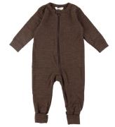 Joha Onesie - Ull - MÃ¶rk Brun