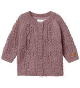 Name It Cardigan - Ull - Stickad - NbfWrilla - Purple Dove