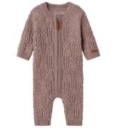 Name It Onesie - Ull - Stickad - NbfWrilla - Purple Dove