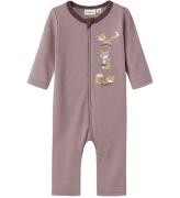 Name It Onesie - Ull - NmfWillit - Purple Dove