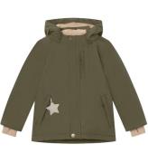 Mini A Ture Vinterjacka - Adyanko Fleece - Olive Natt