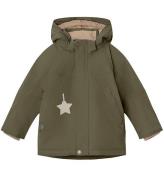 Mini A Ture Vinterjacka - Valonso Fleece - Olive Natt