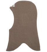 Racing Kids Balaclava - Ull/Bomull - Dubbel - Brown Birch Bark