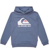 Quiksilver Hoodie - Big Logo - Damm BlÃ¥ m. Logo