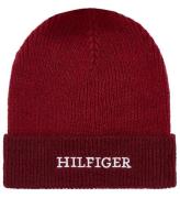 Tommy Hilfiger Mössa - Stickad - Monotyp Beanie - Rouge