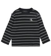 Calvin Klein T-shirt - Rib - Randig - CK Black/Whitecap GrÃ¥ S