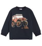 Hust and Claire Sweatshirt - Sune - Marinblå m. Offroader