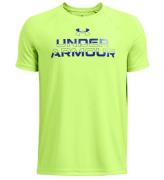 Under Armour T-shirt - Tech Dela ordmÃ¤rke - Morph Green