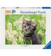 Ravensburger Pussel - 500 Delar - Kattunge pÃ¥ Ã¤ngen