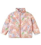 Stella McCartney Kids Vadderad jacka - Rosa m. HÃ¤star