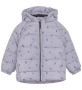 Color Kids Vadderad jacka - Quilted - Languid Lavender m. Blommo