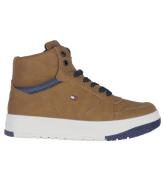 Tommy Hilfiger Kängor - Mid Cutlace-Up - Tobak