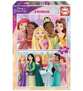 Educa Pussel - 2 x 100 Delar - Disney Princess