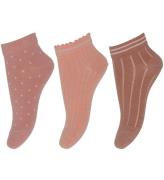 MP Ankelstrumpor - 3-pack - Sofia - Brown