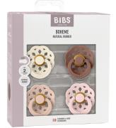 BIBS BÃ¶hmen Nappar - Stl. 1 - 4-pack - Rund - Blush Mix