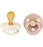 BIBS Colour Nappar - 2-pack - Stl. 2 - Symmetrisk - Ivory/Blush