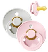 BIBS Colour Nappar - 2-pack - Stl. 2 - Rund - Haze/Blossom