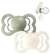 BIBS Supreme+ Nappar - Stl. 1 - 2-pack - Symmetrisk - Ivory/Sage