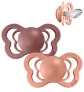 BIBS Couture Nappar - Stl. 2 - 2-pack - Anatomisk - Peach/Woodch