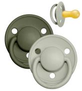 BIBS De Lux Nappar - Stl. 2 - 2-pack - Rund- Sage/Hunter Green