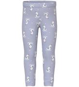 Name It Leggings - NmfDavina - Isländska Blue/Svanar